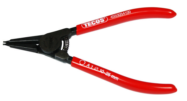 Låsringstång 10 - 25 mm utvändig rak