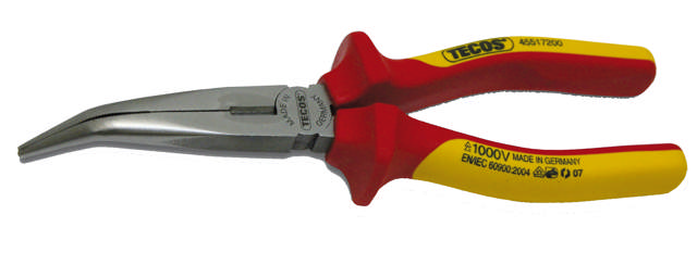 Spetstång böjd VDE 200 mm