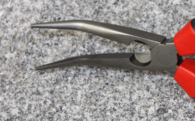 Spetstång böjd VDE 200 mm