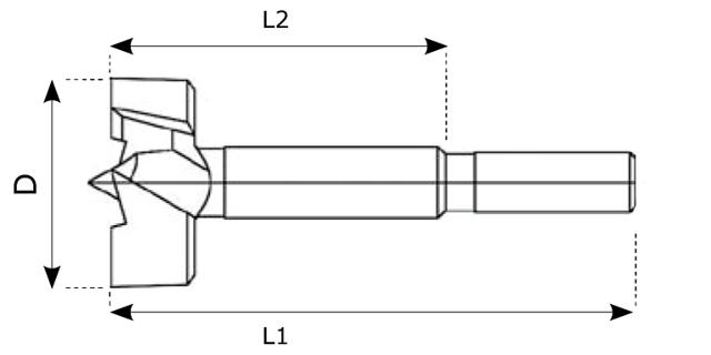 Kvistborr 15 x 90 mm