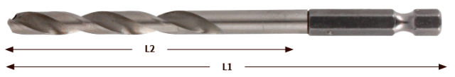 HSS Pro Bright , 3,0 × 61 mm , 2 st.
