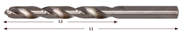 HSS borr Pro Bright, Lång, 7,0 × 156 mm, 1 st.