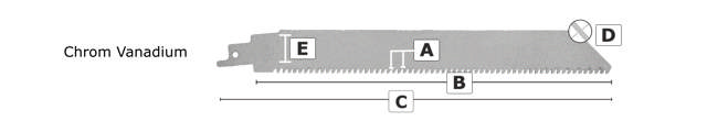 Tigersågsblad 4467VP - 100 st., 230 mm BiM 10-14tpi
