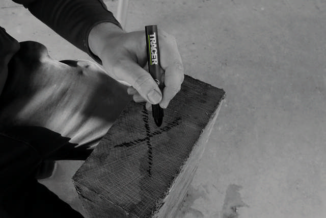 Märkpenna krita - svart, 12 st