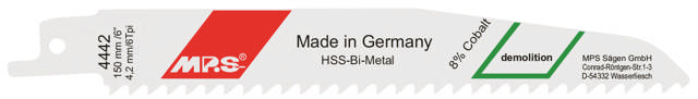 Tigersågsblad 4442 - 5 st., 150 mm Bimetall 6 tpi