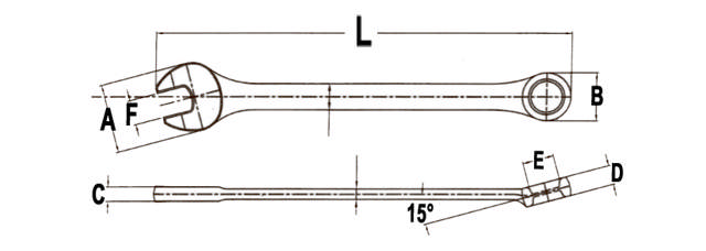 Uringnyckel 21 x 250 mm